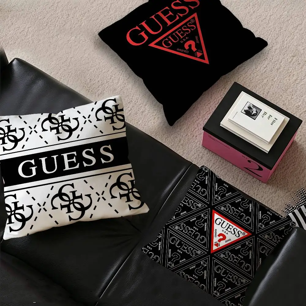 Image of Modischer G-Guess-s Logo-Kissenbezug, Kissenhülle für Wohnzimmer, Sofa, Heimdekoration, individuell gestaltet