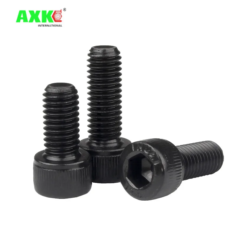 Tornillos allen métricos de acero inoxidable 304, tornillo de cabeza hexagonal de grado 12,9, M1.6, M2, M2.5, M3, M4, M5, M6, M8, DIN912, 5-50