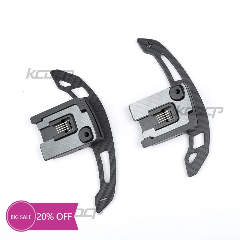 

For Ford 2015-2022 Mustang Shelby 2.3T 5.0 GT500 Car Magnetic Steering Wheel Paddle Shifter Carbon Fiber Shift Paddle