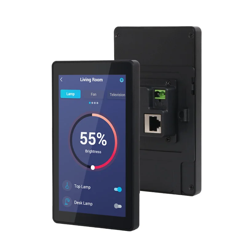 Portworld DC Touch Screen Good Quality Metal Case Home Automation POE Factory Embedded 5.5 Inch Smart Home Controller