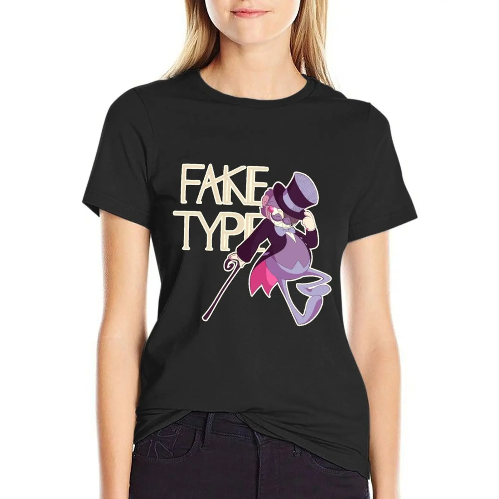

FAKE TYPE - Topham T-Shirt aesthetic clothes animal print plain Woman fashion