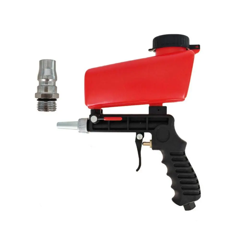 Handheld Pneumatic Sand Blasting Machine Adjustable Lightweight Gravity Blasting Tool Anti-Slip Small Air Sand Blaster Hand Tool