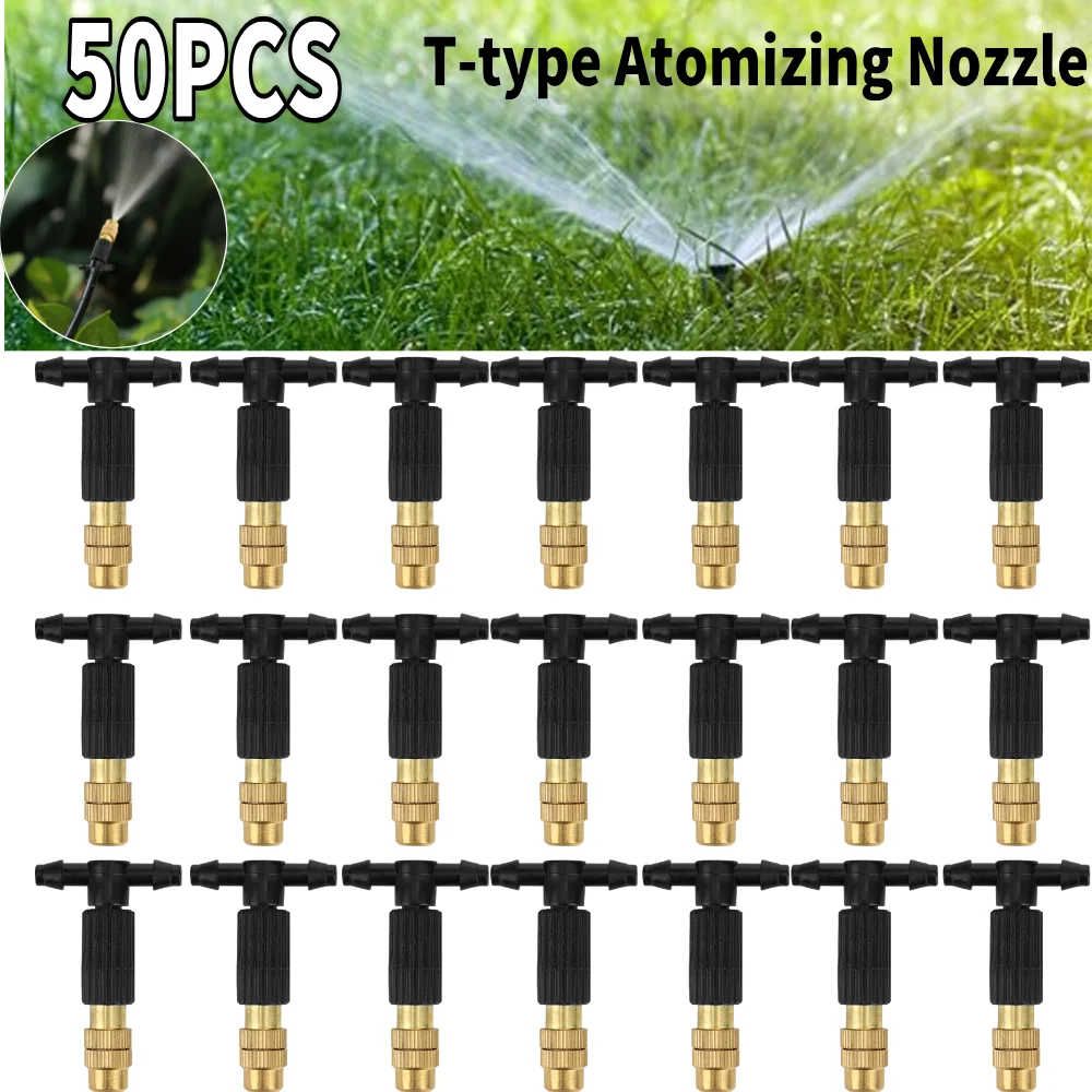 5-50pcs Automatic Spray Misting Tip Nozzles 4/7 Pipe Water Sprinkler Head Watering Irrigation Watering Sprayer Atomizer