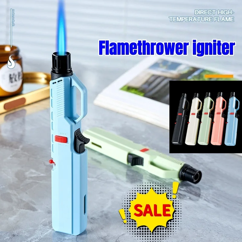 

Cheap Windproof Butane Turbo Jet Gas Lighter Torch Spray Gun for Kitchen Cooking Smoking Jewelry Welding Cigar Accessories Gift