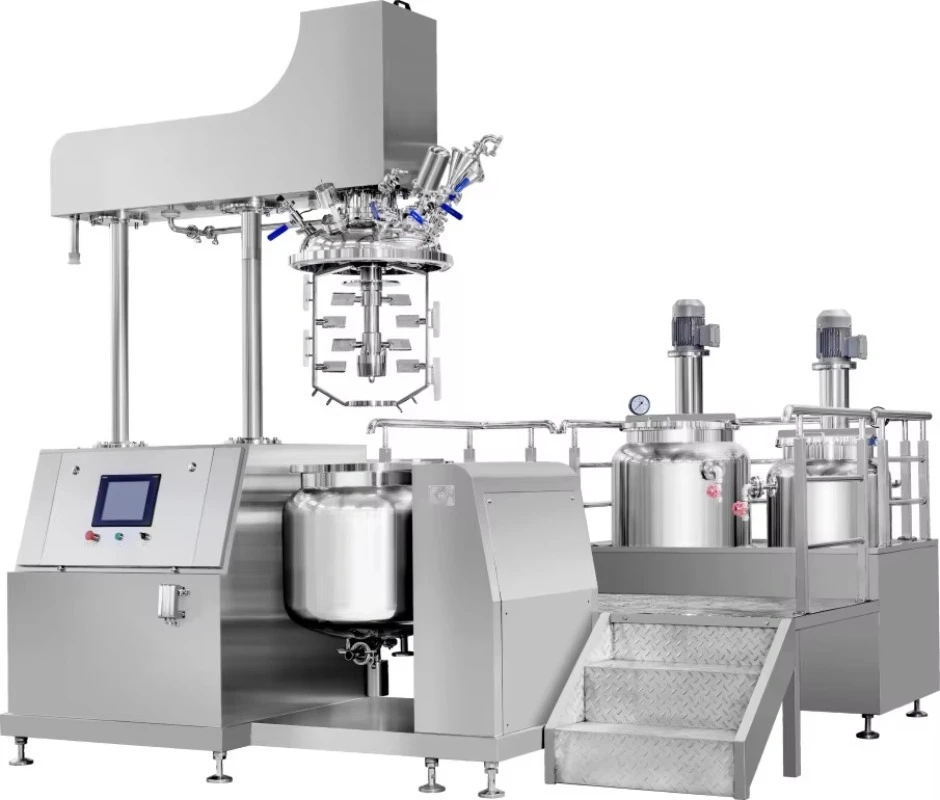 20L 3kw Automatic Vacuum Homogenizing Emulsifier 50 100 200L for Cosmetic Cream Lotion Sunscreen Mixer Custom