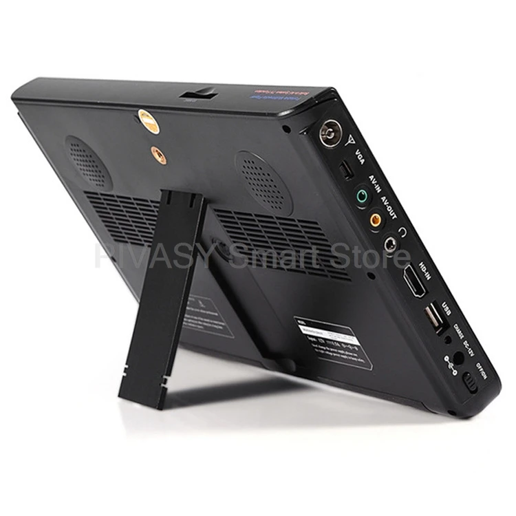 شاشة تلفزيون رقمية محمولة متحركة مقاس 10.1 بوصة، شاشة سيارة LED منزلية وخفيفة الوزن وخفيفة الوزن وبطارية صغيرة من المصنع