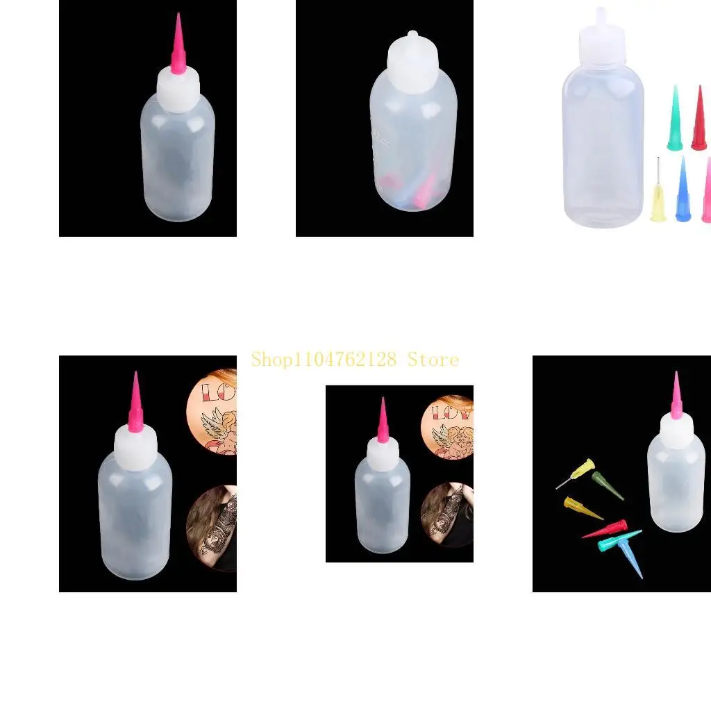 

Kitchen Plastic Squeeze Bottle Refillable Condiment Container with 7 Nozzles Super Cost-Effective Baking Tool best sale