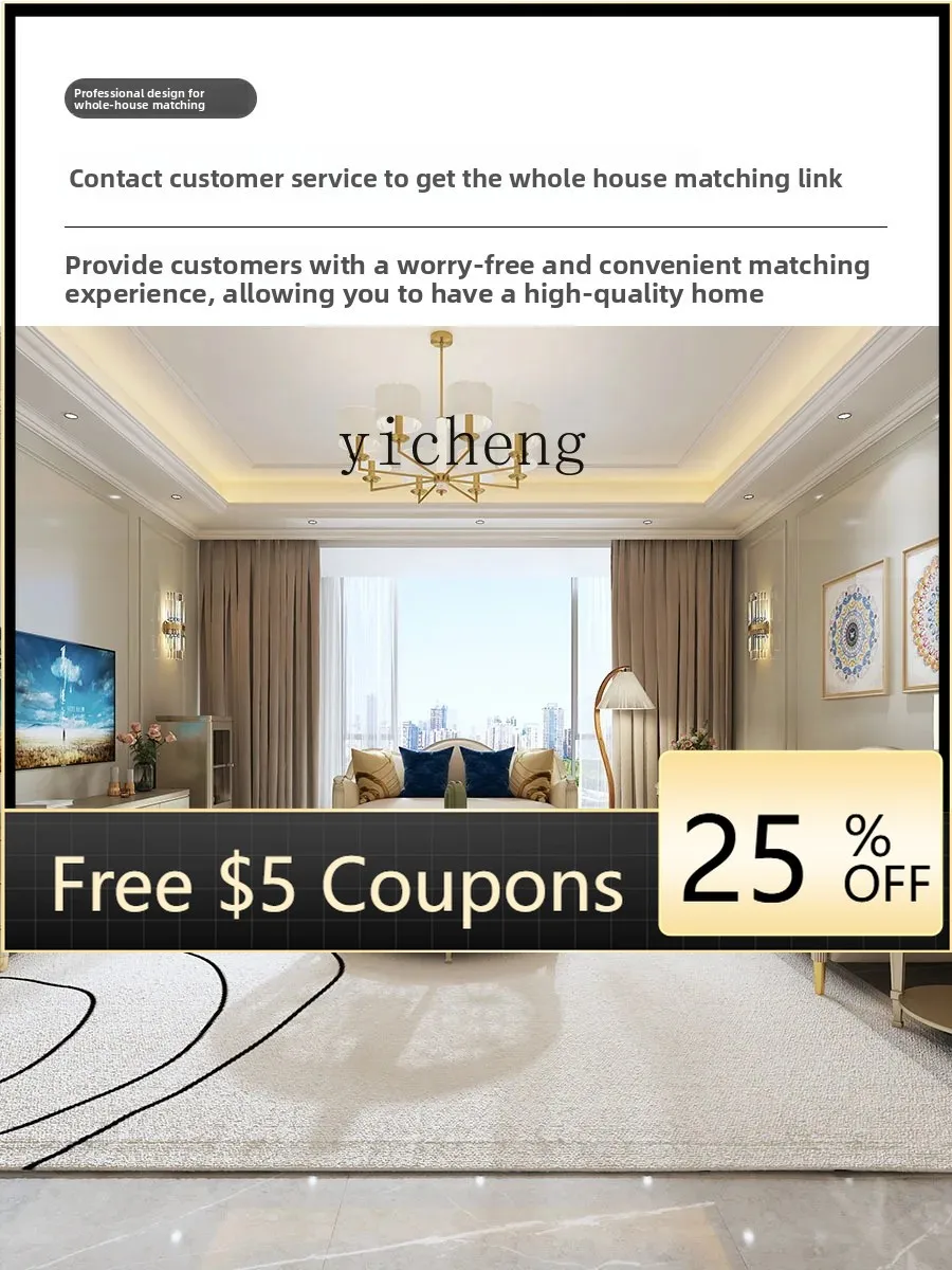 

zzz ZF Light Luxury Sofa Combination Villa Living Room Small Apartment Modern Simple Genuine Leather Four-Seater Sofa