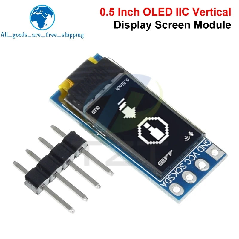 

1/3PCS 0.5 Inch OLED Display Screen Module CH1115 48x88 Display High Brightness I2C Vertical Module For Arduino/RPi DIY Projects