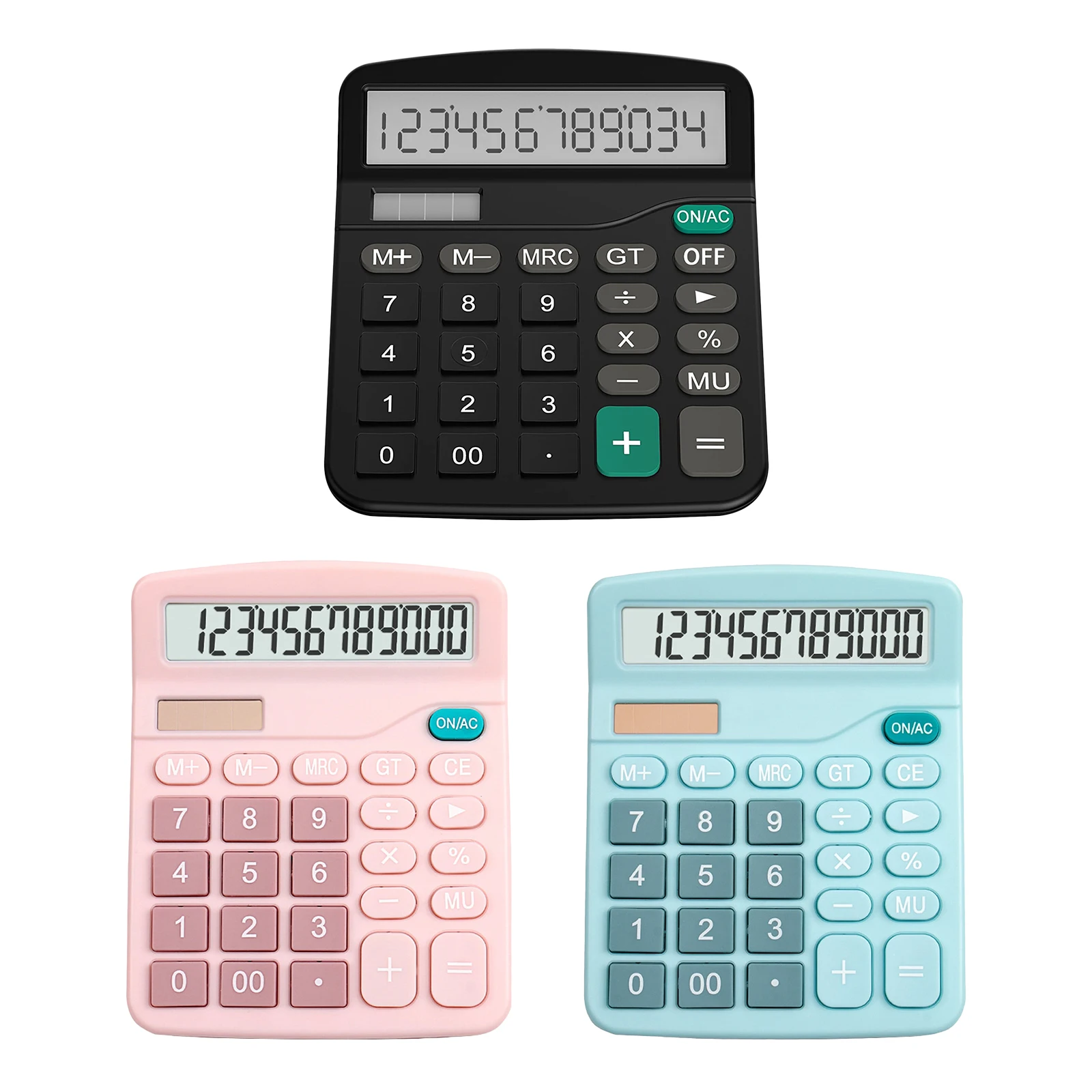 New 12 Digits Electronic Calculator Large Screen Desktop Calculators Home Office School Calculators Financial Accounting Tools