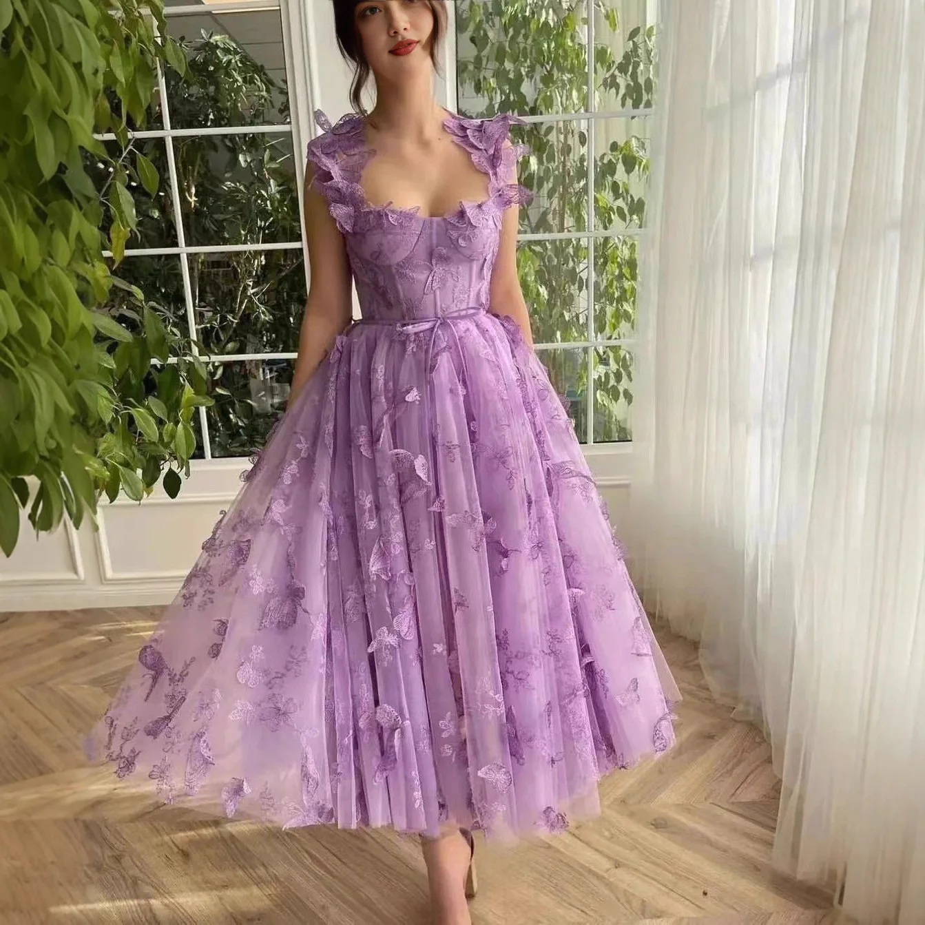 

Свадебное платье, женская одежда, прозрачное кружевное платье на бретельках, пляжное свадебное платье со средней талией, весна 2025 года, сезон