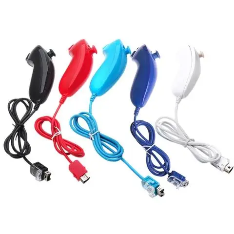 

Nunchuk Remote Controller Video Game for Nintendo Wii Console 5 Colors