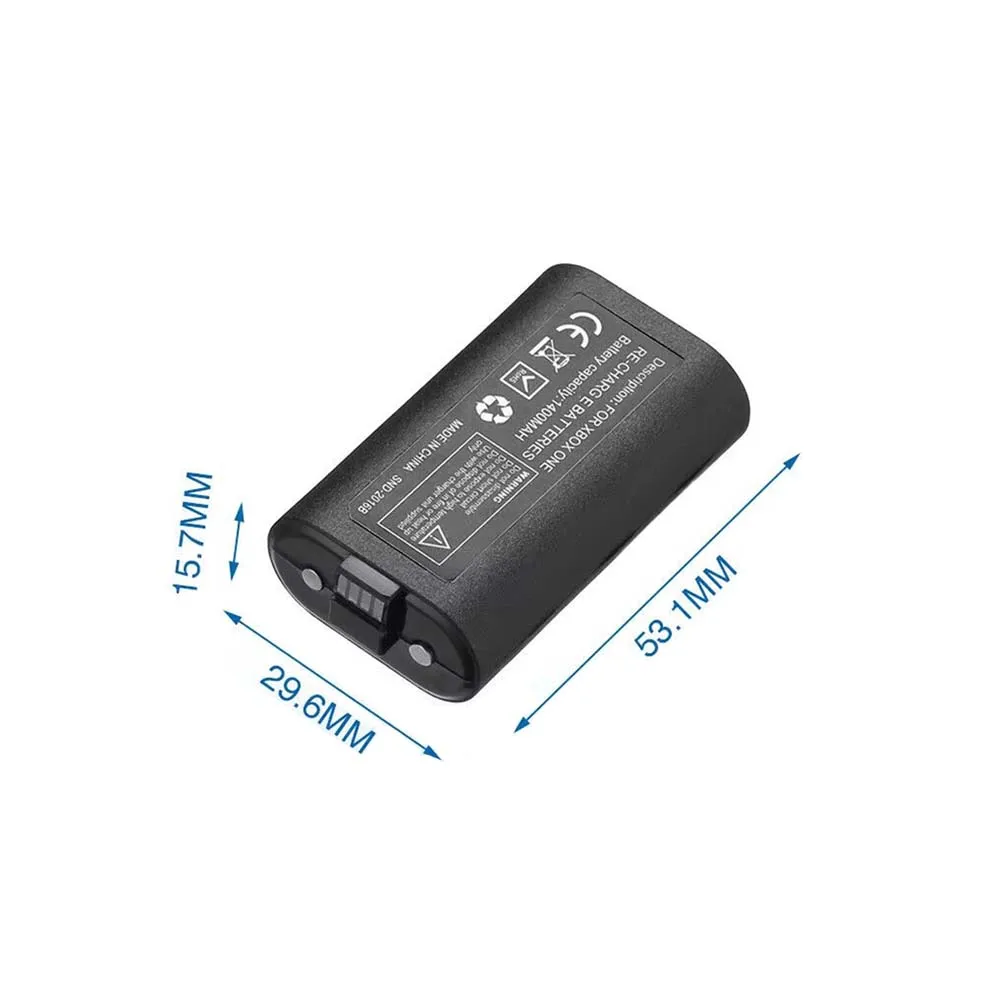 Rechargeable 1400mAh Gamepad Battery, Long Lasting Battery for Xbox One S/X Xbox Series X/S Wireless Controller