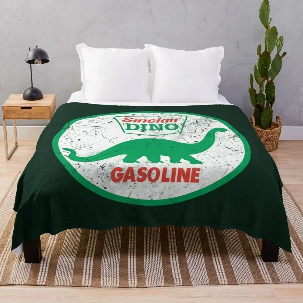 Sinclair Gasoline Dino Throw Blanket Decorative Sofas Blankets Sofas Of Decoration Blankets