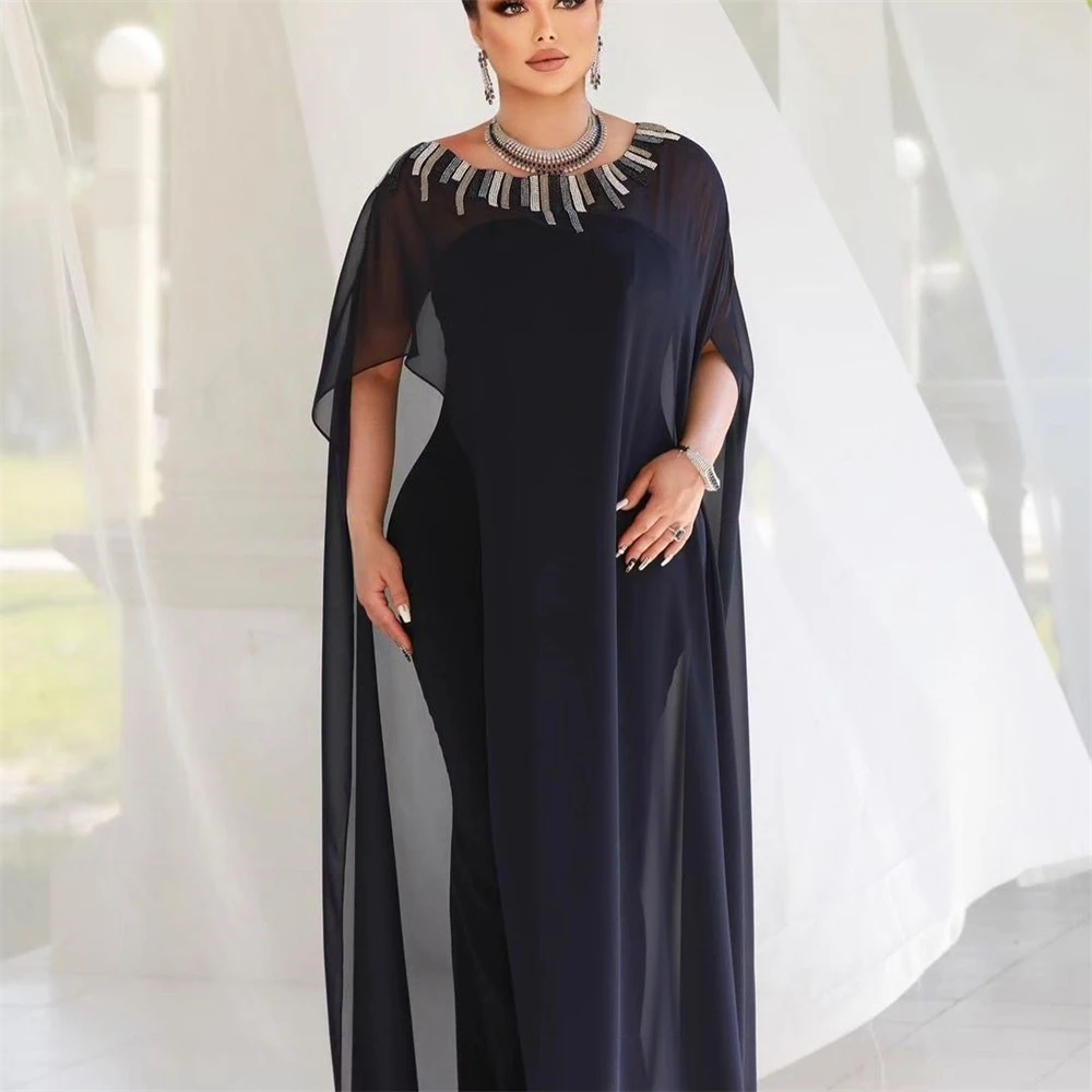 Customized es Retro Exquisite Jewel Mermaid Beading Chiffon Formal Occasion Gown Dimije Albanais Traditionnelle فساتين سهرة للاع