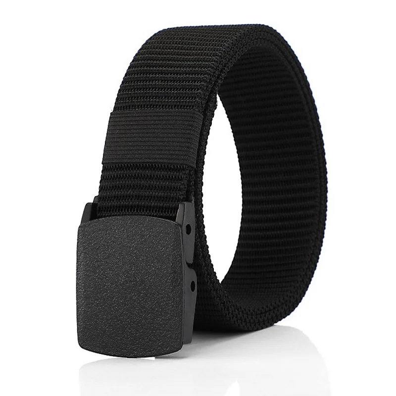 Student Belt High Quality Nylon Casual Canvas Webbing Unisex Belts Fashion Jeans Army Waist Fabric Tactical Military Strap HB041