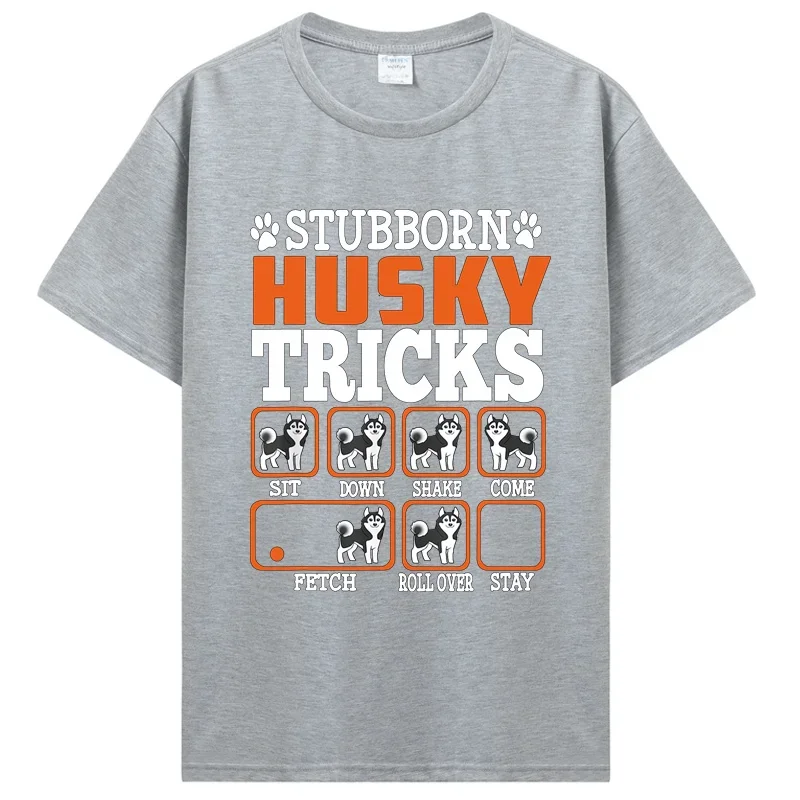 2025 نموذج جديد العنيد سيبيريا أجش الخدع قميص مضحك هدية gs عاشق تي شيرت الرجال القطن س الرقبة التي شيرت الهيب هوب تيز الشارع الشهير