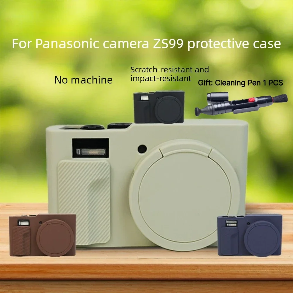 Silicone Case Accessories For Panasonic ZS99 Camera bag Protective Body Cover Bag Skin Camera Case tz9 +1 PCS Free Cleaning Pen