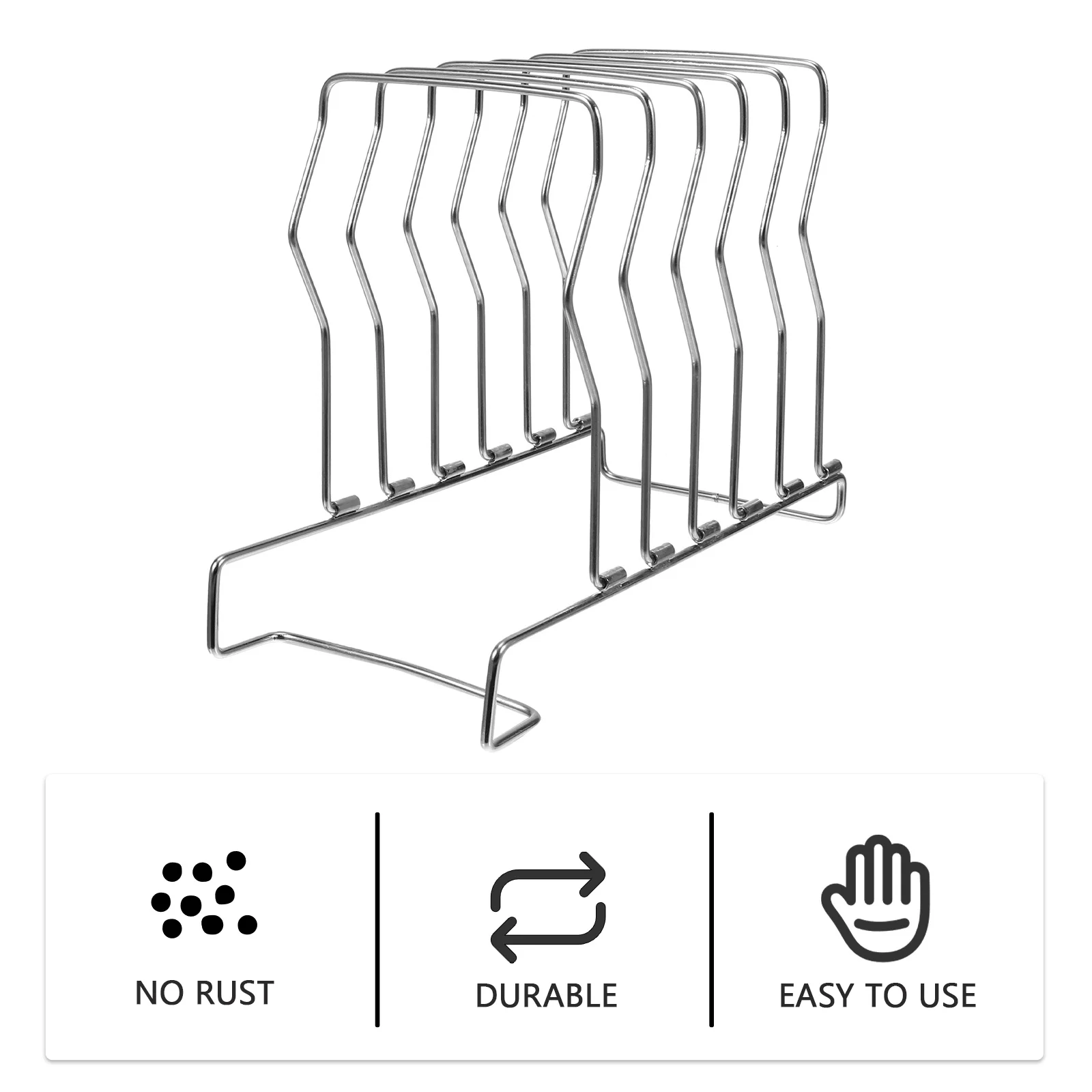 

Heavy Duty Stainless Steel Steak Rack for 5 Steaks Rustproof Strong Support Ideal Sous Vide Rack Beef Divider Kitchen