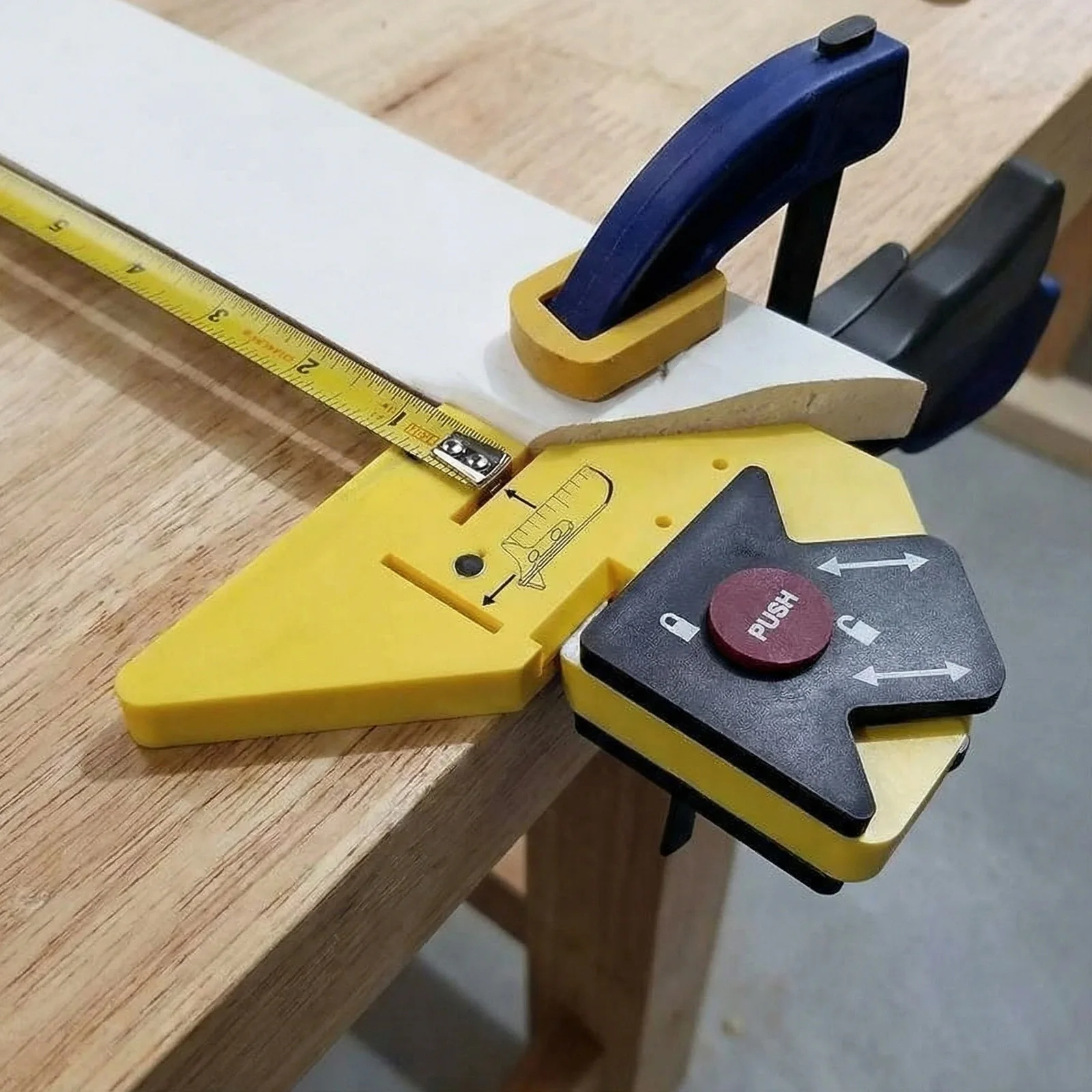 

1/2Pcs Trim Carpentry Aid Multi-Purpose 45 Degree Miter Angle Marker Portable Mesh Beveling Tool for Carpentry Woodworking