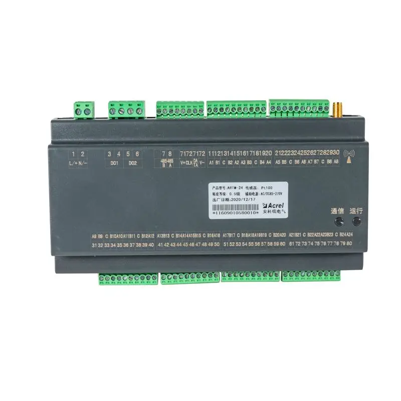 Acrel switchgear smart 24 channels temperature monitoring device controller ARTM-24/JC for distribution box