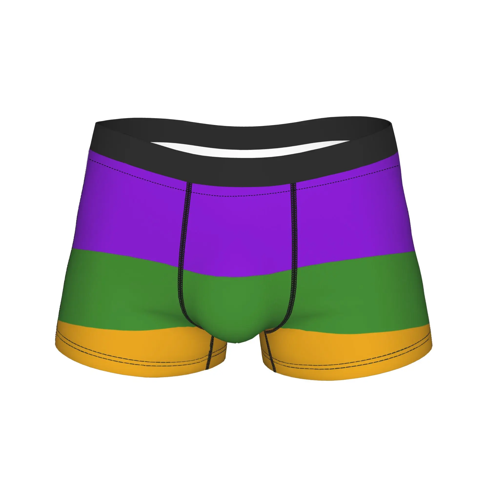 

Men's Mardi Gras Boxer Briefs Shorts Panties Soft Underwear Homme Humor Plus Size Underpants