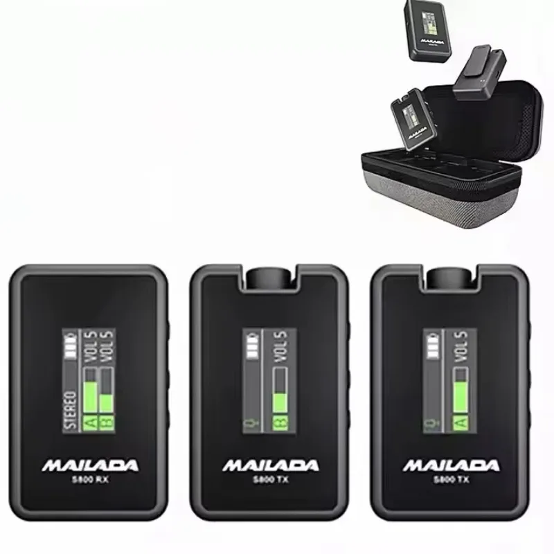 

MAILADA S800L Pro 2.4G Wireless Lavalier Microphone System For Video Recording ing Microphone