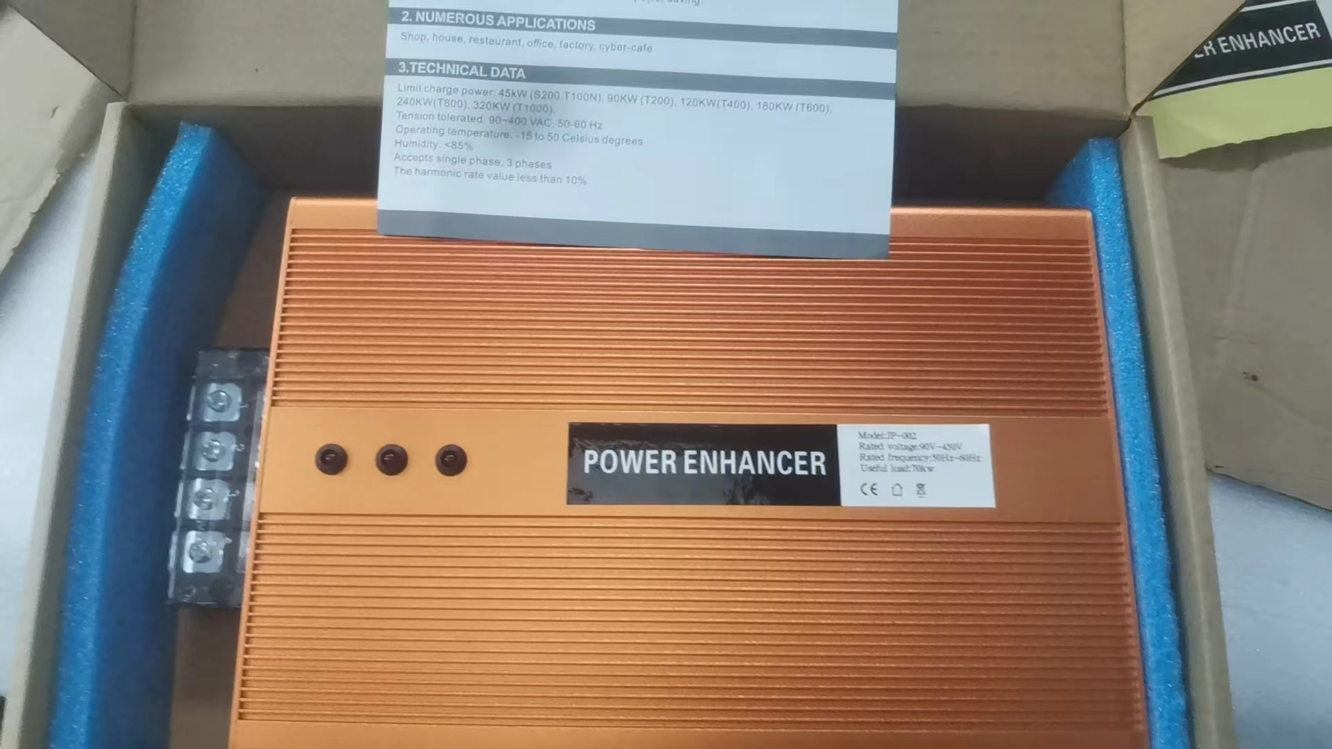 Free Shipping 120KW Three Phase Energy Saver Electricity Saving Boxes Electric Power Saver Energy Saver Device