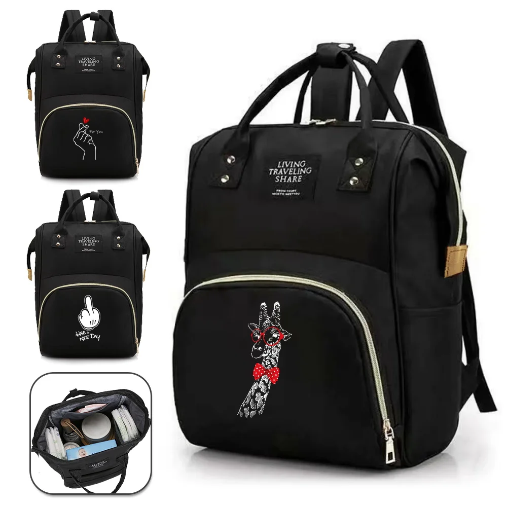 

Maternity Bag Waterproof Lightweight Large Capacity Organizer mouth Series Multi-Function kid Diapers Bags Backpack