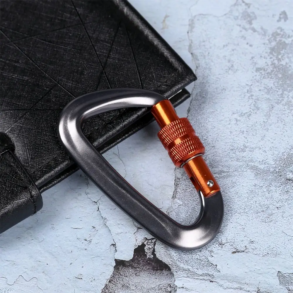 Equipo de escalada en 6 colores, herramientas para exteriores, bloqueo Quickdraws, mosquetón de escalada, hebilla de escalada profesional, cerraduras de seguridad