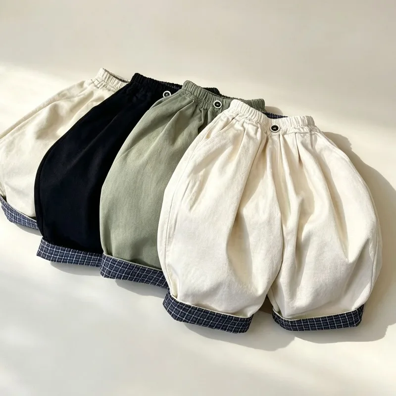 RAISE 2026 Herbst Kinder Jungen Hosen Locker Vielseitig Sitzend Baby Jungen Gerade Hosen Lässig 2-10 Jahre Kinder Jungen Hosen – Detail 1