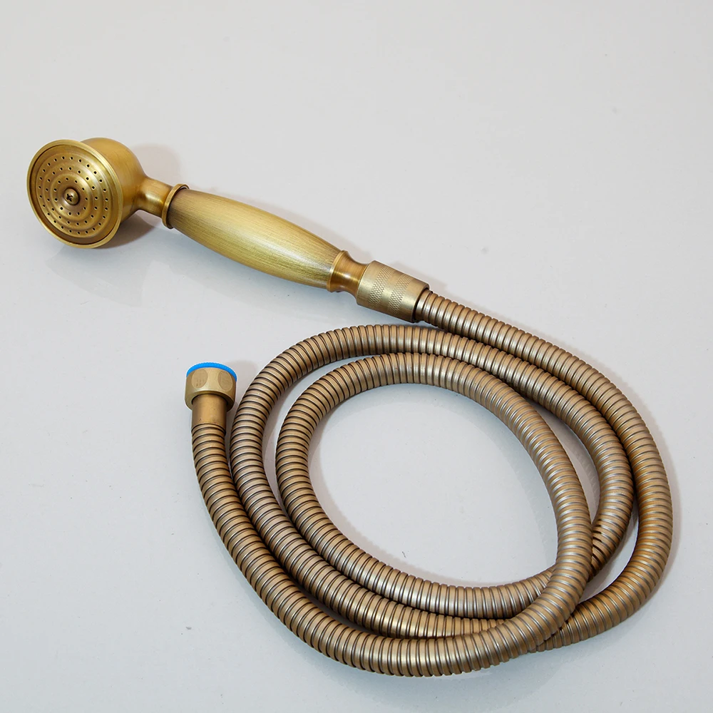 Antique Brass Telephone Hand Held Shower Head set with 1.5 m Shower hose