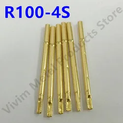 20/100PCS R100-4S Test Pin P100-B1 Receptacle Brass Tube Needle Sleeve Seat Solder Connect Probe Sleeve 29.2mm Outer Dia 1.67mm