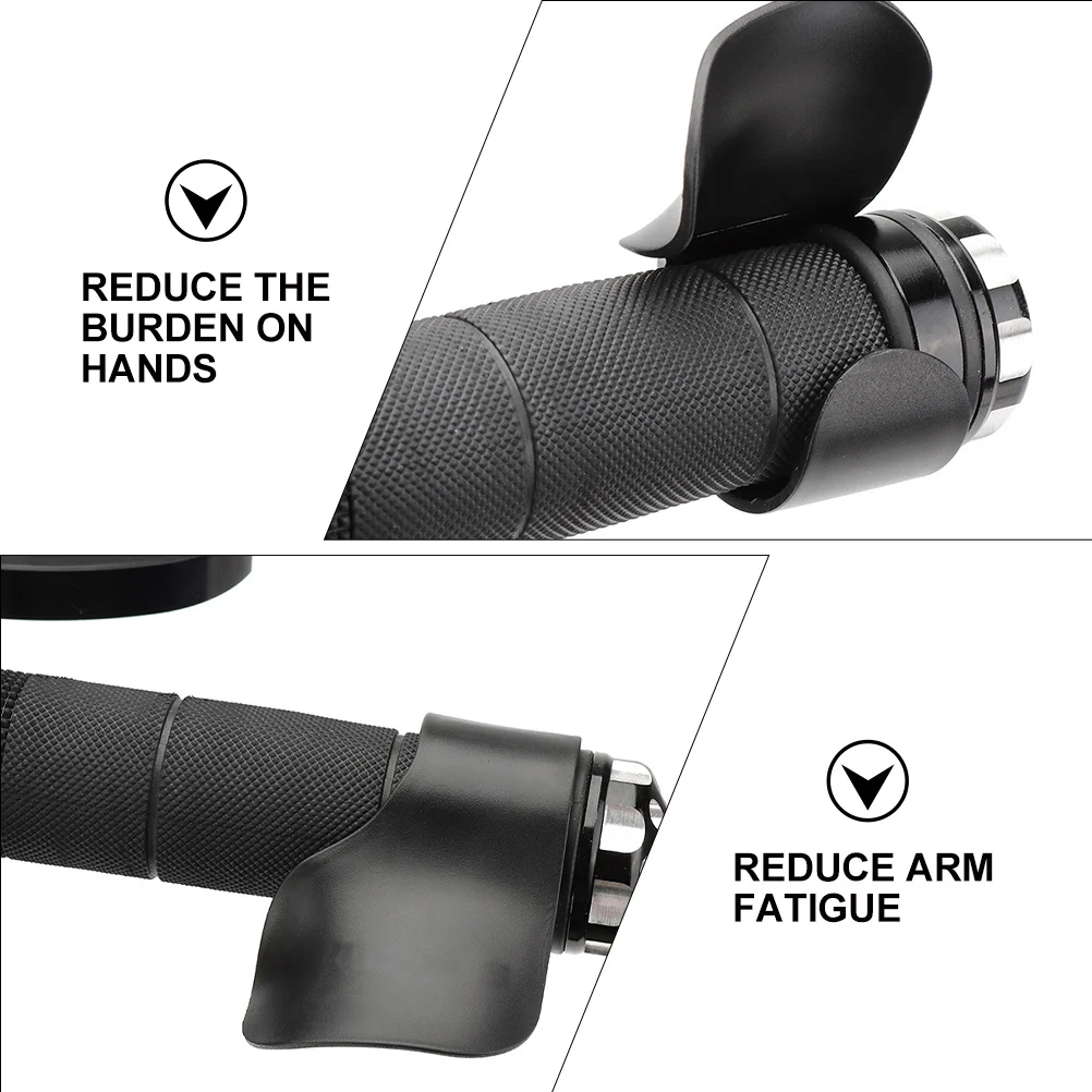 

2Pcs Throttle Assist Oil Gate Black Motorcycle Wrist Rest Assist Reduce Hand Fatigue Long Distance Cruise