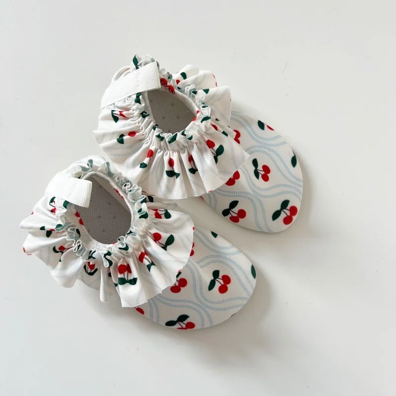 2025 Summer Children Swimming Shoes Cartoon Printed Non-slip Quick-Dry Boys Girls Beach Water Playground Sandals Shoes