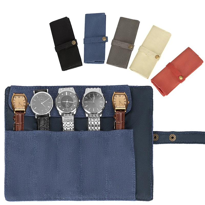 

Watch Strap Organizer Watch Band Box Storage Bag Multifunction Portable Watchband Holder Watch Travel Case Pouch 5Color