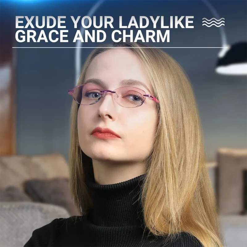 4 stücke Damen lesebrille anti blaues licht gläser diamant schneiden design computer brille anti müdigkeit lesebrille