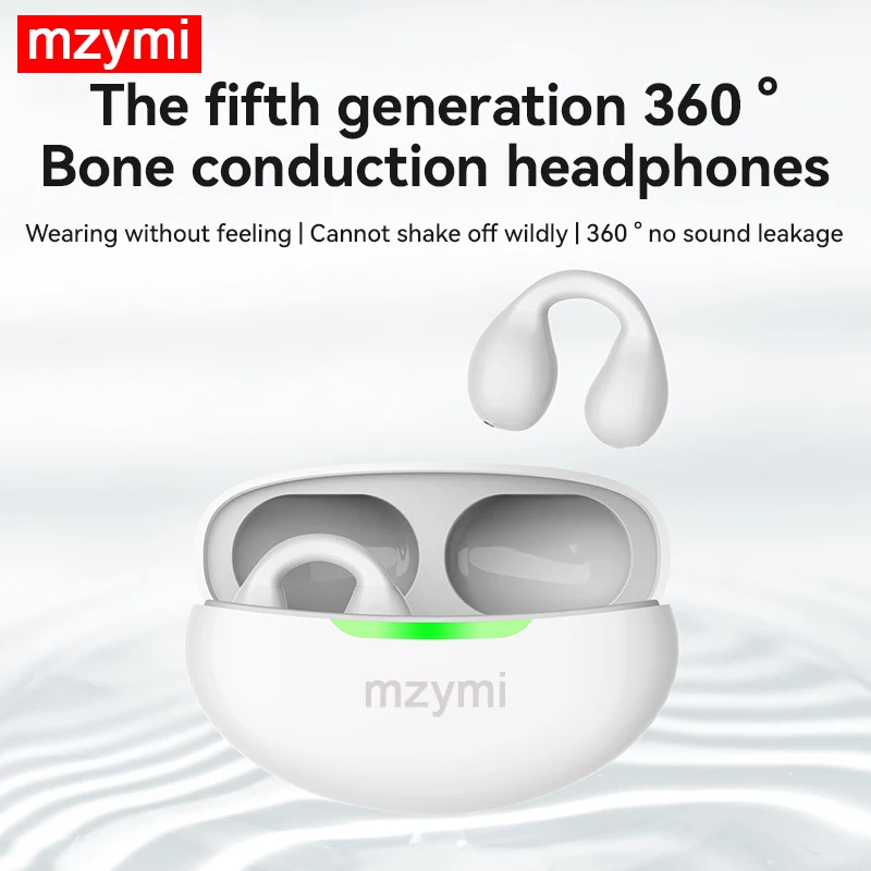 mzymi K10 Bone Conduction Headphone Wireless Earbud Bluetooth Earphones Spatial Sound Effects HIFI High Fidelity Sound Quality