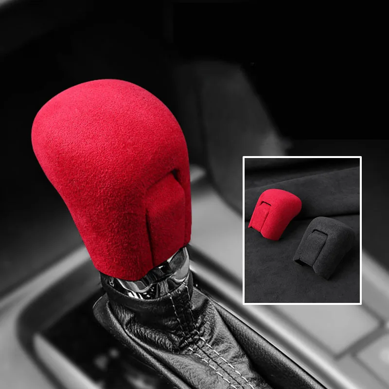 

Suede Protector Auto Gear Lever Shift Knob Cover Car Interior Accessories Trim For Honda Civic 2016-2021
