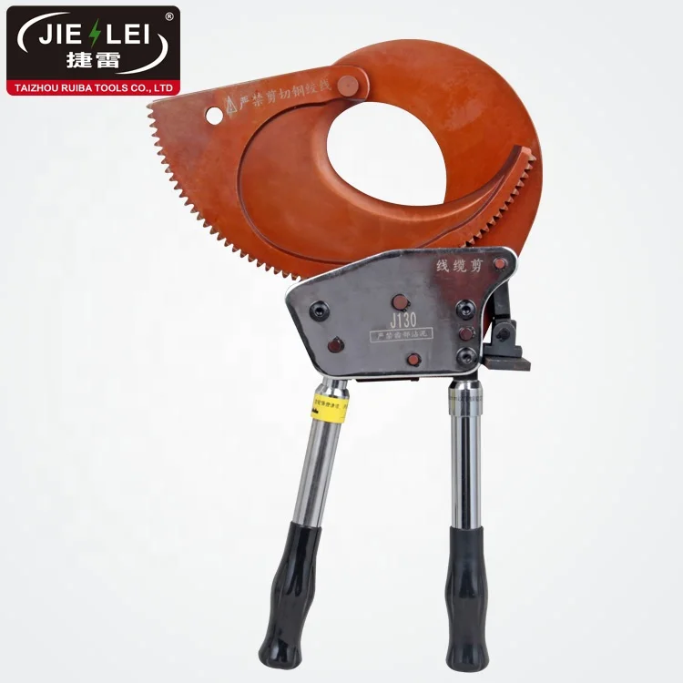 J130 Cu/Al armored cable up to diameter 50 mm ratchet cable cutter