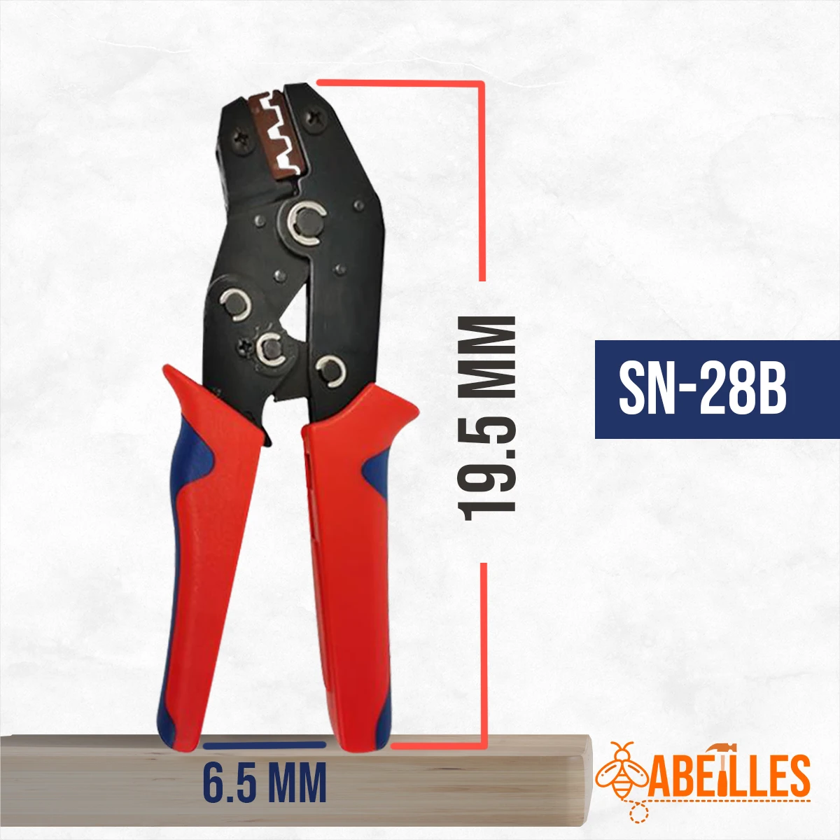 SN-28B Crimping Pliers Terminal Crimper Wire Size 0.3-1.0mm