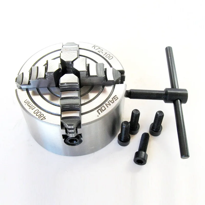 

Lathe 4-Jaw Independent Chuck K72-125, High-Accuracy Clamping Accessory for CNC & Conventional Lathes