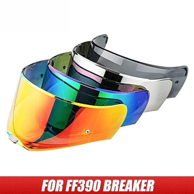 For LS2 FF390 Breaker Full Face Helmet Lens Extra Helmet Visor with Anti-fog Film Holes Only for LS2 FF390 Motorcycle Helmets
