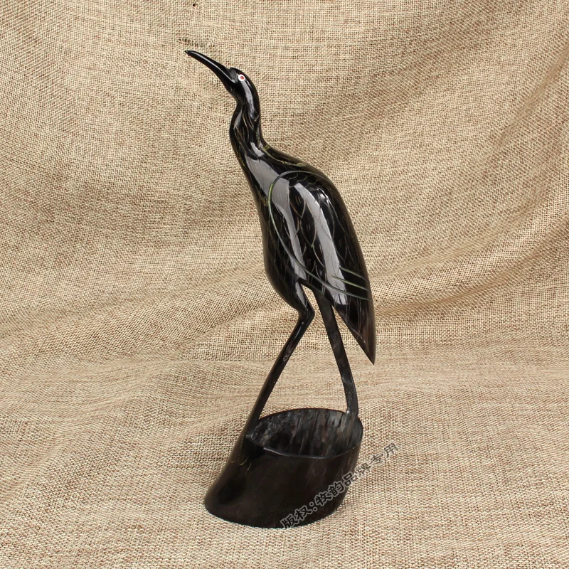 

Natural ox horn ornaments, home accessories, creative handicrafts, living room TV cabinets, office desks, animals, cranes