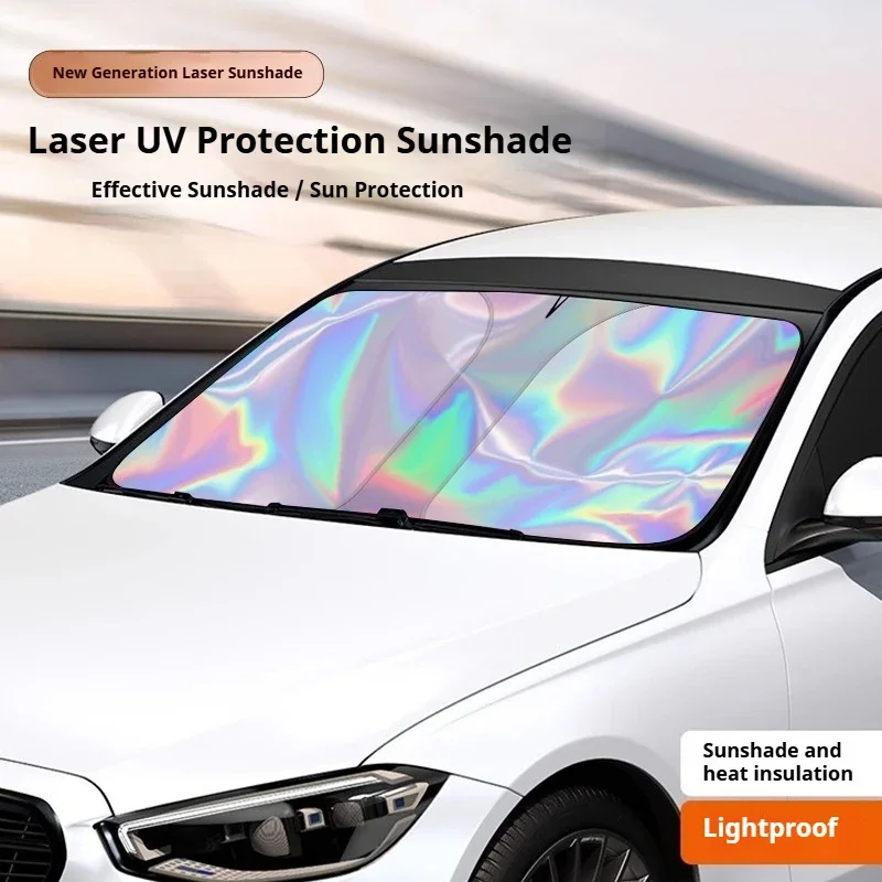 Universal Car Sunshade Windshield UV-Reflective Summer Heat Shield Car Privacy Curtains Sun Shade Cooling Sun Protection Cover