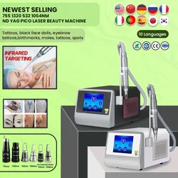 ADG TOP Quality Picosecond Tatto Removal Laser Eyebrow Removal Machine Pico Laser Skin Rejuvenation Carbon peeling Machine