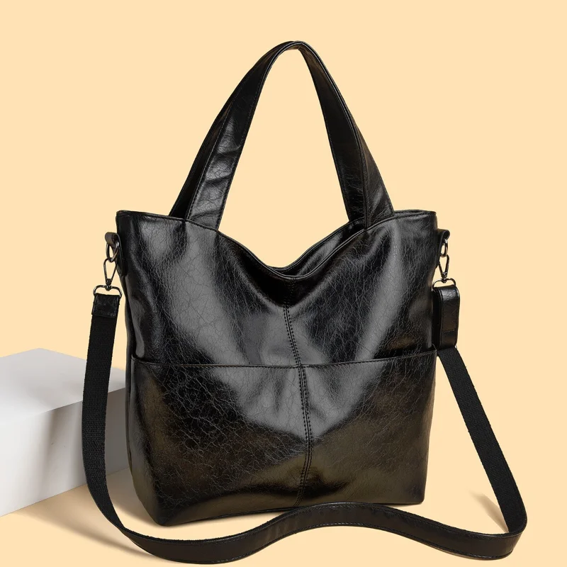 

Новая стильная сумка-тоут на одно плечо, вместительная сумка-кроссбоди из мягкой кожи