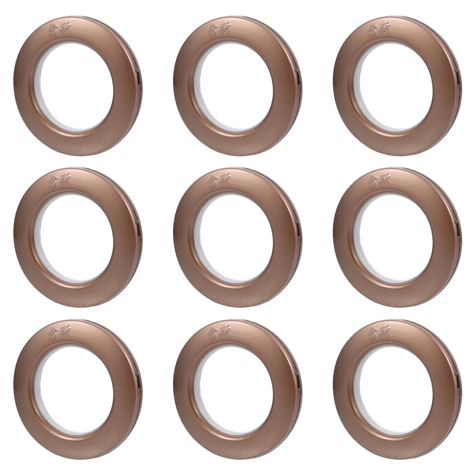 

75pcs Curtain Grommet Plastic Reusable Sliding Ring No Tools Snap Together For Sheer Drapery Fabrics Home Decor Accessories