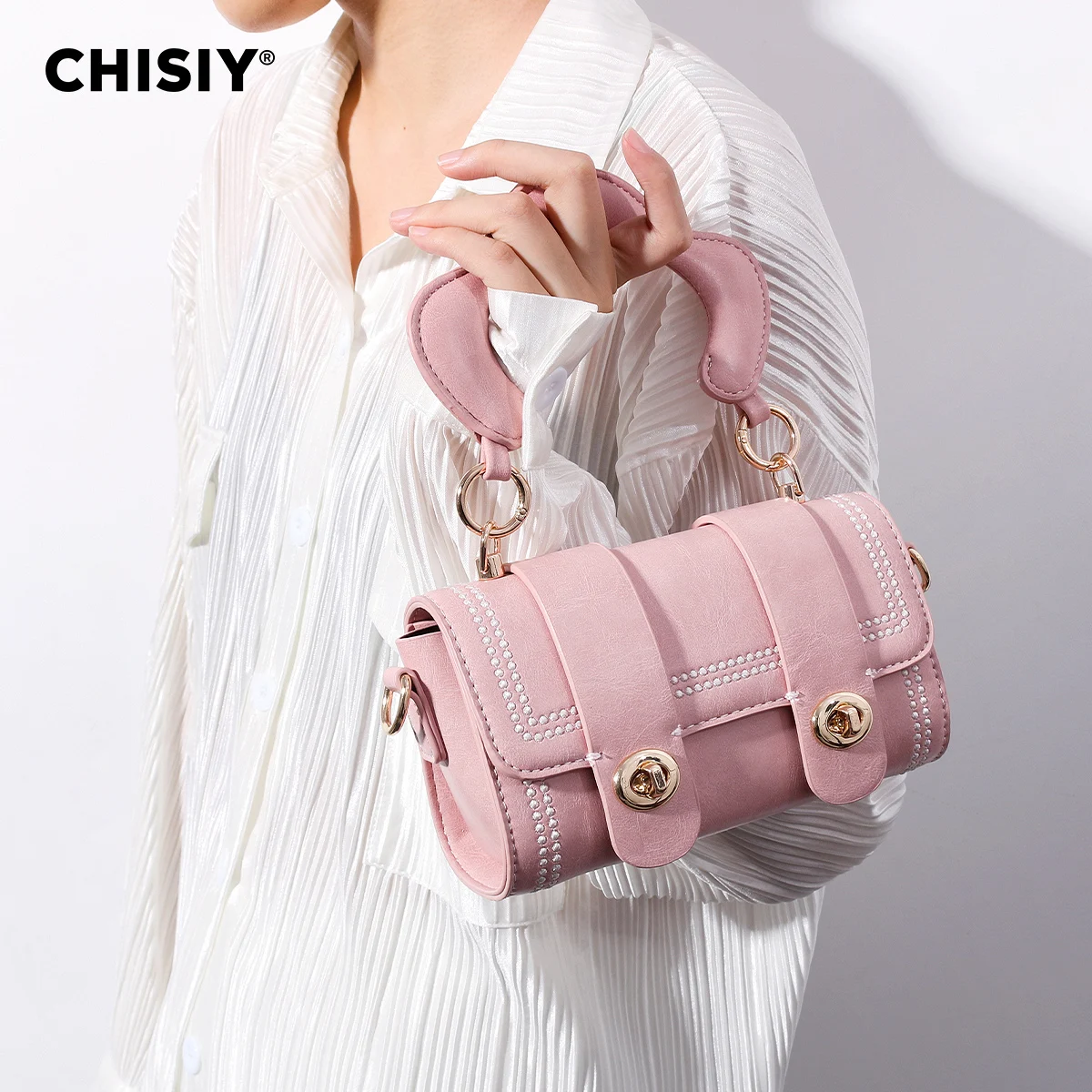 CHISIY Original handmade donut series, girlish, student dating, simple commuting, crossbody handbag, Valentine\'s Day gift