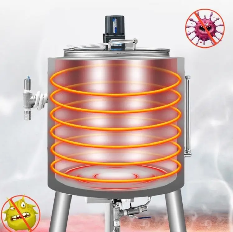 Camel Milk Honey 30L 50L 75L 100L Pasteurization Machine Stainless Steel For Fruit Juice Puree Ketchup Yogurt Milk